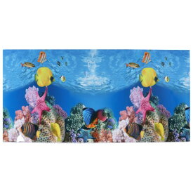 VOCOSTE 水族館の背景ポスター 水族館 水槽の背景装飾ステッカー 両面 152×70cm