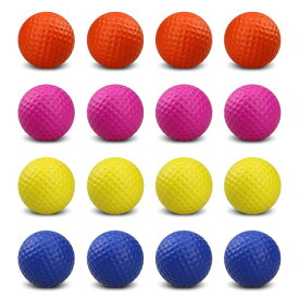 ごるふぼーる Crestgolf ゴルフ練習ボール スポンジ ゴルフ練習器具 室内マット用 18個入り マルチカラー