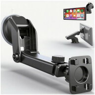 Epronic 360度回転式吸盤マウント カーオーディオ用 ポータブルApple CarPlayディスプレイホルダー ダッ…