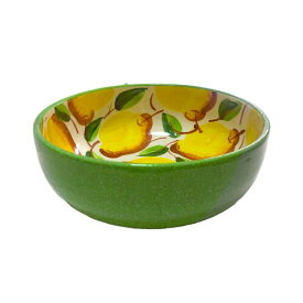 salad bowl (レモンと白地, 23 x 9 cm)