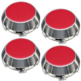 (ネグエス) ホイールセンターキャップ 60mm ボア径57mm 4個 汎用品 全8色 メッキ&レッド