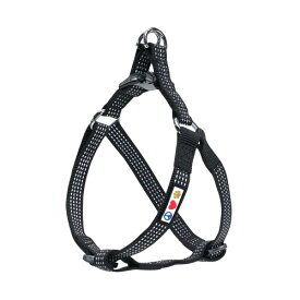 Pawtitas Reflective Dog Harness L Black ポーティタスペット反射犬のハーネス反射ベストハーネスコンフォートコントロールトレーニングあなたの子犬ハーネス/犬ハーネスを歩く大 ブラック