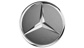 Mercedes-Benz メルセデス・ベンツ純正 新型 センターキャップ ハブキャップ クロム/ヒマラヤグレー