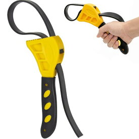 ベルトレンチ ラバーベルトレンチ オイルフィルターレンチ 瓶の蓋 オープナー ふた開け 調節可能な水道管 パイプ 多機能 レンチ ツール 修理ツール 車輌整備 工具 調整範囲20-120mm (イエ