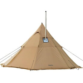 FireHikingキャンプテントワンポールテント 4-8人家族キャンプ 大型テント ティピーテント 煙突穴付き ホットテント…