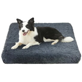 犬 ベッド 犬用ベッド 中型犬 暖かい 洗えるカバー 滑り止め底、犬マット 通年利用可能 犬と猫用の快適な寝床 犬 ベッド (S, ダークグレー)