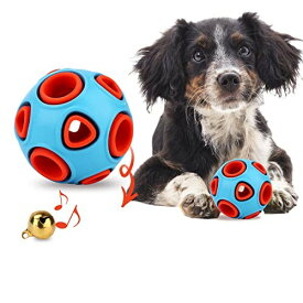 Akizora 犬おもちゃ 犬噛むおもちゃ 犬用ボール 音の出るおもちゃ ストレス解消 歯磨き 運動不足対策 中型 大型犬
