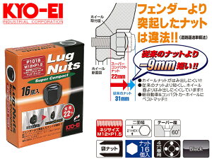 [KYO-EI]�z�C�[���p���O�i�b�g�E�X�[�p�[�R���p�N�g�Z�b�g_M12×P1.5_21HEX_16��(�u���b�N)�yP101B-16P�z