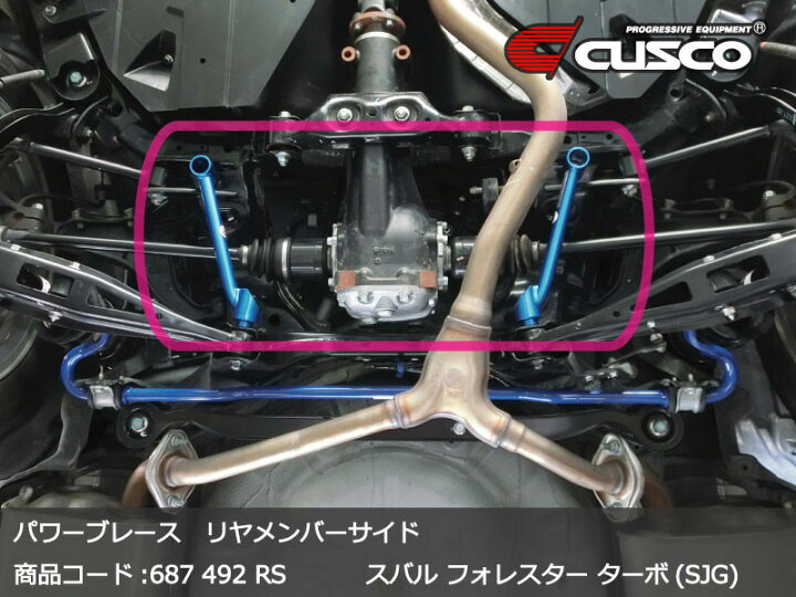 超特価SALE開催 CUSCO クスコ パワーブレース リヤメンバーサイド スバル レガシィ ツーリングワゴン BR9 - 687 492 RS trumbullcampbell.com