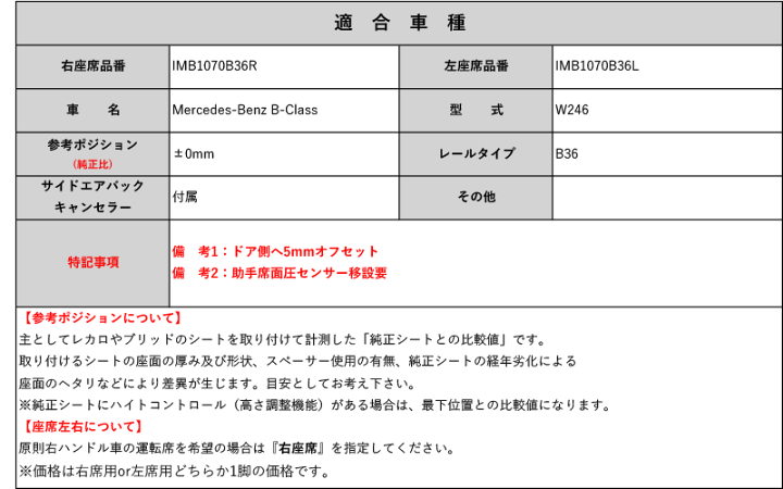 楽天市場】[BRIDE_MOタイプ]W246 メルセデス ベンツ Bクラス用