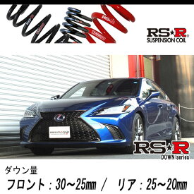 [RS-R_RS★R DOWN]AXZH10 レクサス ES300h_Fスポーツ(2WD_2500 HV_H30/10～R2/7)用車検対応ダウンサス[T311D]