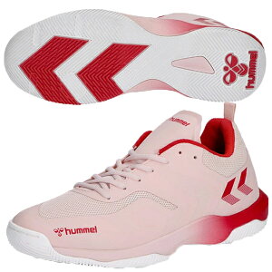 ヒュンメル hummel レジェンドフライ 6.0 ピンク×レッド has8042 2520 インドアシューズ ハンドボール メンズ 室内用 ハンドボールシューズ