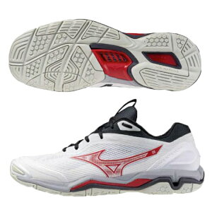 �n���h�{�[���V���[�Y �~�Y�m mizuno WAVE STEALTH �E�G�[�u�X�e���X 6 �z���C�g×���b�h×�u���b�N x1ga243021