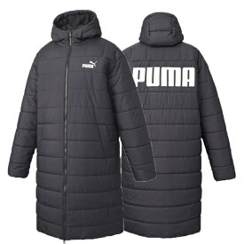 プーマ puma ESS＋ パデッドコート ブラック 672446 メンズ ベンチコート サッカー ロングコート