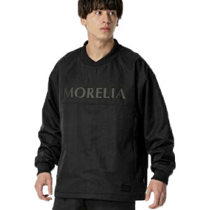 ミズノ mizuno モレリア morelia ウーブンプルオーバーシャツ ブラック p2meb55509 サッカー ピステ 防風 ブレーカー