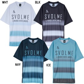 スボルメ svolme ボーダー FBTRトップ 25SDG 1251-36700 サッカー プラクティスシャツ 練習着 サッカーウェア 半袖シャツ