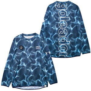 ゴレアドール goleador Water Surface Pattern ロングプラクティクスシャツ Dブルー g2604 サッカー プラクティスシャツ 長袖 メンズ