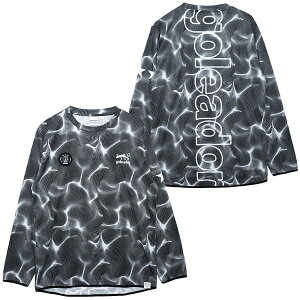 ゴレアドール goleador Water Surface Pattern ロングプラクティクスシャツ ブラック g2604 サッカー プラクティスシャツ 長袖 メンズ