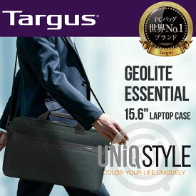 Targus (ターガス) ビジネスバッグ ノートPC収納 保護 カジュアルバッグ 15.6インチ対応 メンズ 通勤 軽量 15.6" Geolite Essential ブリーフケース Laptop Caseブラック ショルダーバック