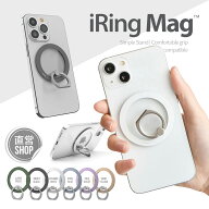 iphone17対応 スマホリング 強力 iphone 17 マグネット magsafe搭載モデル対応 着脱可能 magsafe iring m…