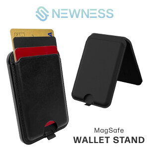 MagSafe�Ή� �X�}�z�E�H���b�g NEWNESS Wallet stand �X�}�z�X�^���h �J�[�h���[ �ő�3�� iPhone17 16 15 14 13 12 �V���[�Y�Ή� �}�O�l�b�g���E �p�x�����\ ���^ �y�� ������� �����z�g�уu���b�N WS-79197