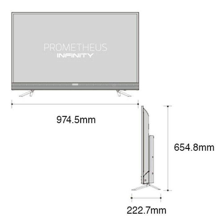 楽天市場】43V型 4K HDR対応 ダブルチューナー内蔵 液晶テレビ 