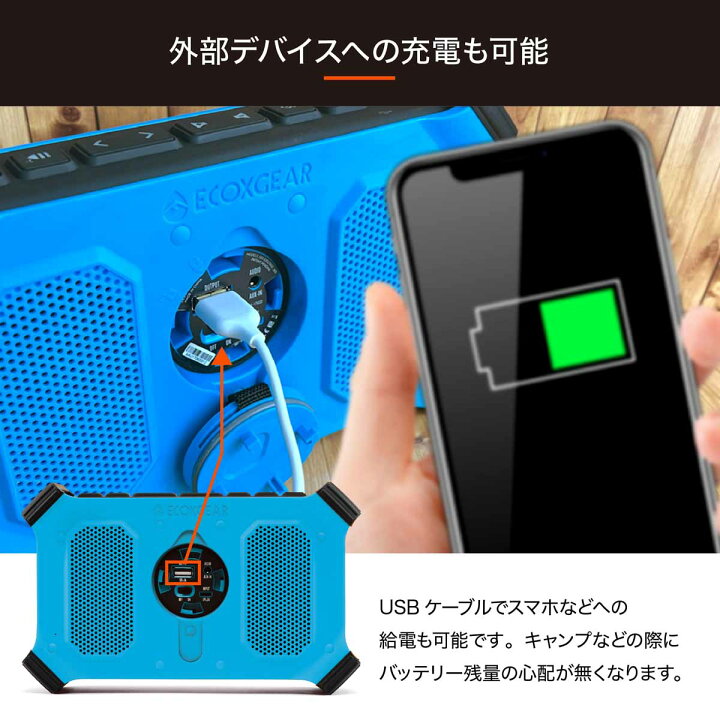 楽天市場】【アウトレット品】ECOXGEAR EcoSlateポータブル Bluetooth 