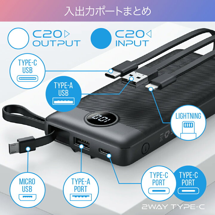 楽天市場】【日本正規代理店 R】 モバイルバッテリー VEGER Power Bank 