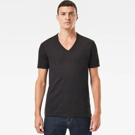 G-STAR RAW ジースターロウ メンズ Base V-Neck T-Shirt 2-Pack ベース半袖 2パック T-シャツ Vネック (D07207-124) スリムフィット [正規品] カジュアル【返品交換不可】