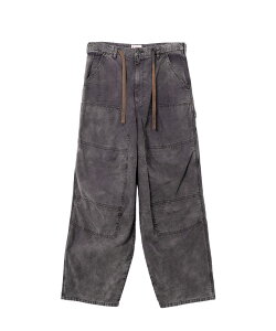 KAMIYA �J�~�� G14PT025 Satin Painter Pants �u���b�N �����Y �f�j�� �W�[���Y �p���c 2025�N�t�� ��������