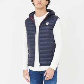 JOTT ジョット P000MDOW03 Hooded sleeveless down jacket Marine Pat MARINE（J104）ベーシックライトダウン ベスト 2022年秋冬 送料無料