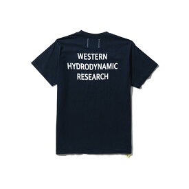 WESTERN HYDRODYNAMIC RESEARCH MWHR24S8033-M WORKER S/S TEE ネイビー メンズ 半袖 プリント Tシャツ バックプリント 2024年春夏 送料無料