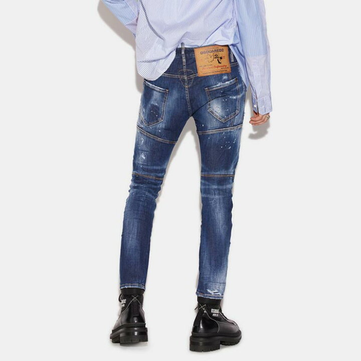 楽天市場】DSQUARED2 ディースクエアード S74LB1043 Dark Ripped Blue 