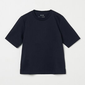 three dots スリードッツ HG1001Y スーパーファイン クルーネックTシャツ black white 透け防止カットソー ダンボール素材 クルーネック レディース 2023年春夏 送料無料