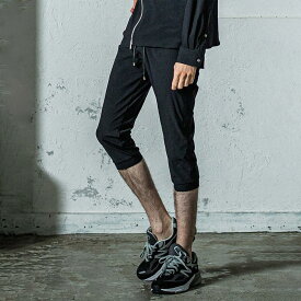 RESOUND CLOTHING リサウンドクロージング RC35-HP-002 RE cropped PT ブラック メンズ ナイロンイージー クロップド パンツ 2025年春夏 送料無料