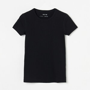 three dots �X���[�h�b�c AG1C032Y �I�[�K�j�b�N�R�b�g�� �A���b�N�X T�V���c white black ���T�V���c �R���p�N�g�t�B�b�g �N���[�l�b�N ���f�B�[�X 2023�N�t��