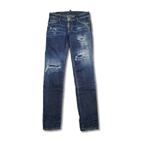 20％OFF DSQUARED2 ディースクエアード S72LB0657 Dark Ripped Wash Jennifer Jeans スキニーローライズデニム ジーンズ D2 ユーズドウォッシュ ストレッチ レディース 2023年秋冬 送料無料