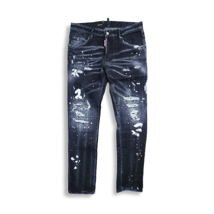 楽天市場】DSQUARED2 ディースクエアード S74LB1296 BLACK WASH SKATER 