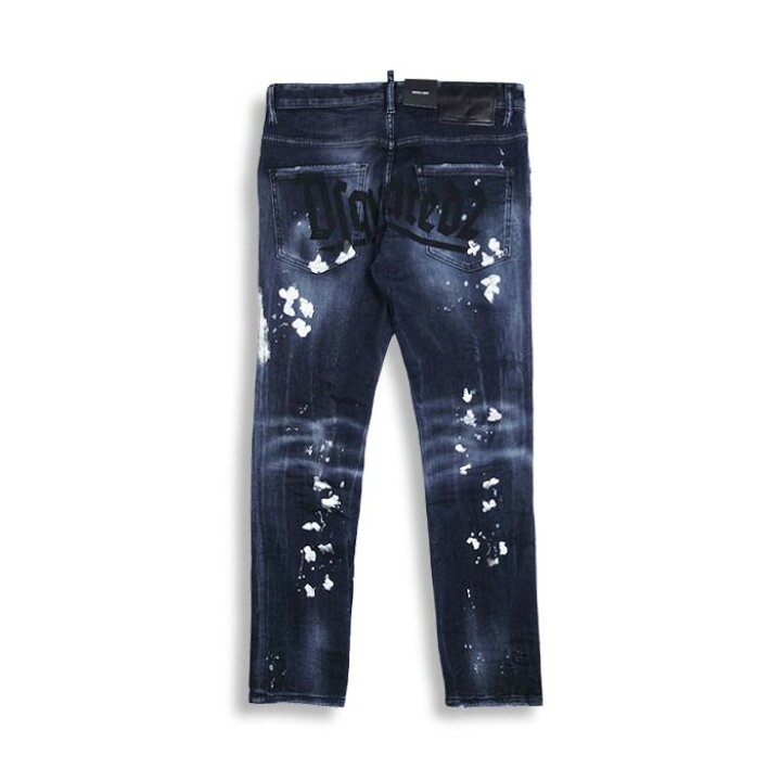 楽天市場】DSQUARED2 ディースクエアード S74LB1296 BLACK WASH SKATER 