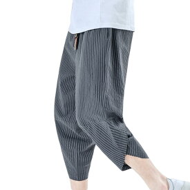 500円OFFクーポン サルエルパンツ メンズ カジュアル ゆったり 七分丈 サルエル パンツ アラジンパンツ エスニック 部屋着 ボトムス リモートワーク 棉麻 リネン テレワーク ヨガ イージーパンツ ハーフパンツ 室内 大きいサイズ パンツ LKSDN