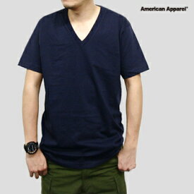 【本当の最安値に挑戦します！】 Tシャツ 無地 Vネック【american Apparel アメリカンアパレル AAPP-T2456 4.3 oz ファインジャージーVネックTシャツ】メンズ レディース ユニセックス アメアパ カジュアル ブラック グレー