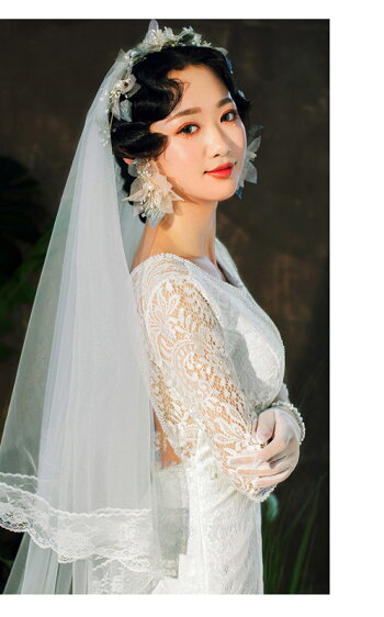 楽天市場 ブライダルベール 豪華ベール ロイヤル マリアベール ロングベール ベールアップ ベールダウン 刺繍付き ウエディングベール 結婚式 プリンセス お嬢様 髪飾り 3メーター Unique Weddings