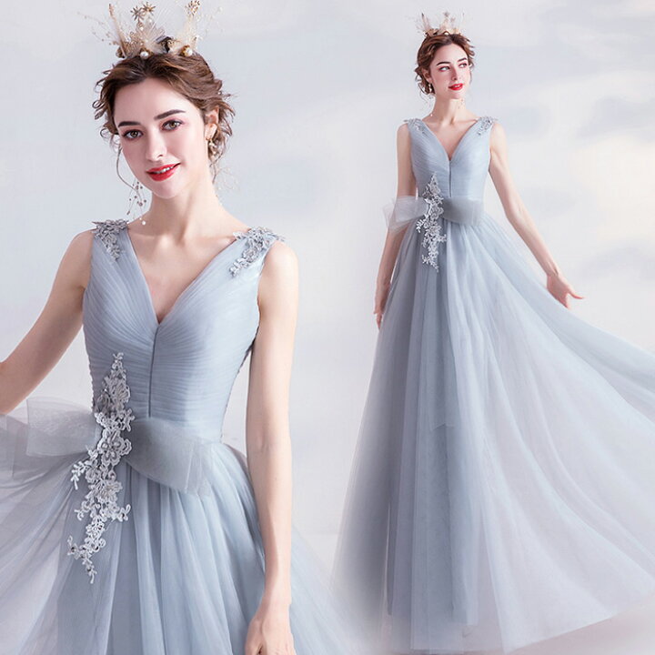 楽天市場】新品 カラードレス ロングドレス 花嫁 お嬢様 パーティー  