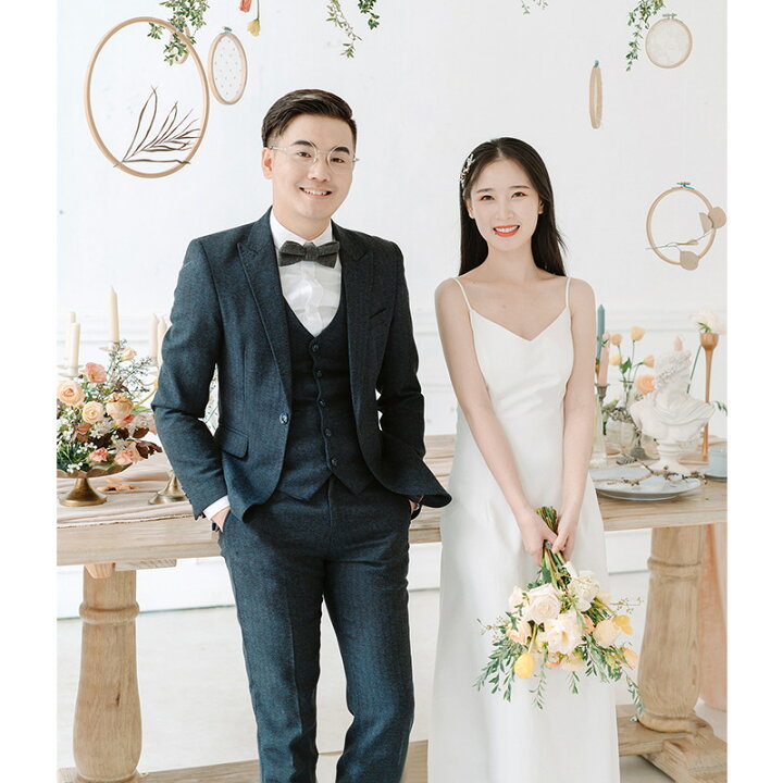 楽天市場】ウェディングドレス シンプル 結婚式 ロングドレス 二次会  