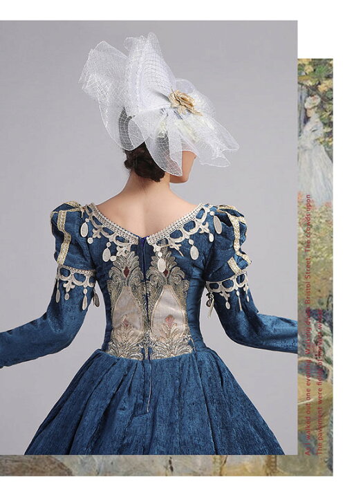 楽天市場 ロングドレス 中世ヨーロッパ風 プリンセスドレス 花柄 洋風ドレス 復古風 宮廷ドレス ステージ衣装 欧米宮廷風 ワンピース オーダーメイドも可能 お嬢様 お姫様ドレス 王族服 宮廷 貴婦人 コスプレ衣装 現代演劇服装 合唱 演奏会 歌劇 オペラ声楽 S M L Xl