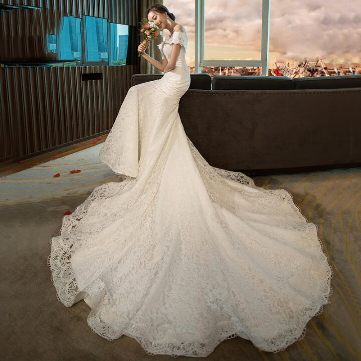 楽天市場】ウェディングドレス 結婚式 花嫁 ロングドレス 二次会 高級 