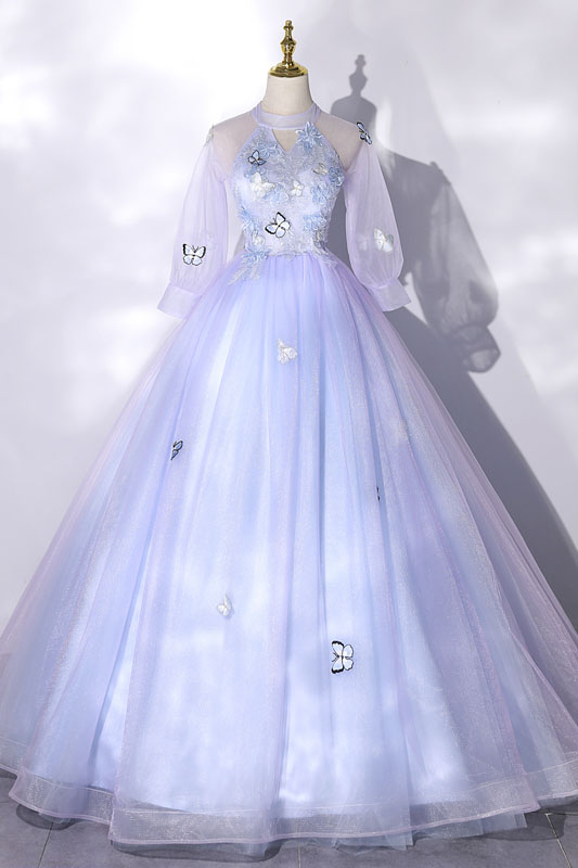 カラードレス 大きいサイズ ブルー ウェディング 二次会 プリンセスライン ドレス 安いセール