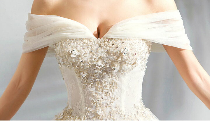楽天市場】ウエディングドレス 花嫁 二次会 wedding dress 高級感  