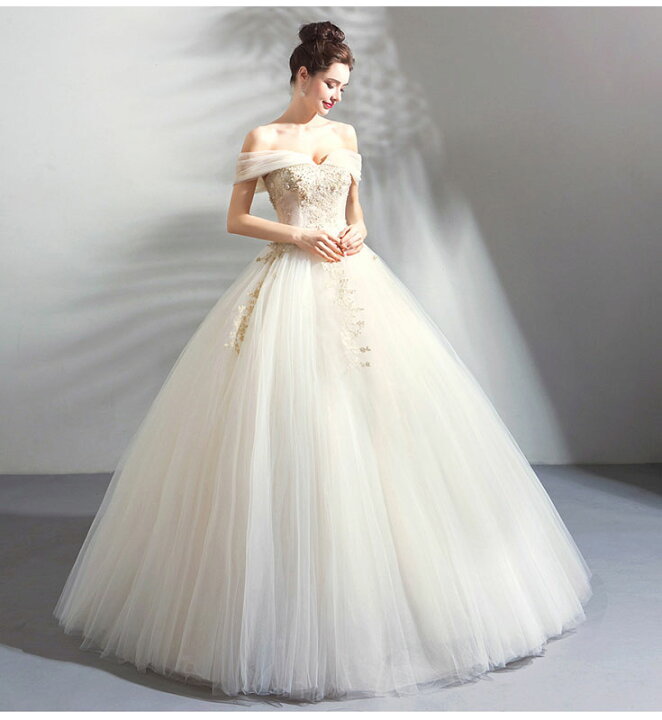 楽天市場】ウエディングドレス 花嫁 二次会 wedding dress 高級感  