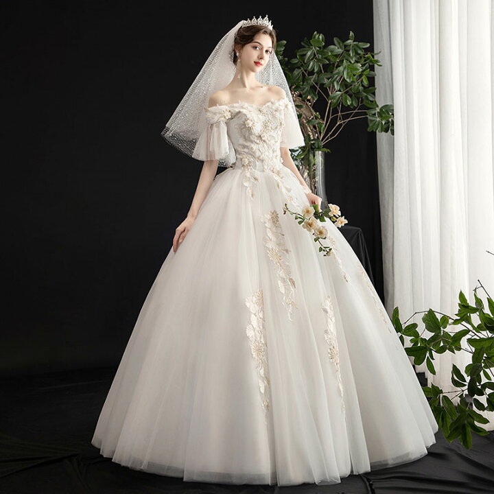 楽天市場】wedding dress 花嫁 結婚式 ウエディングドレス プリンセス 